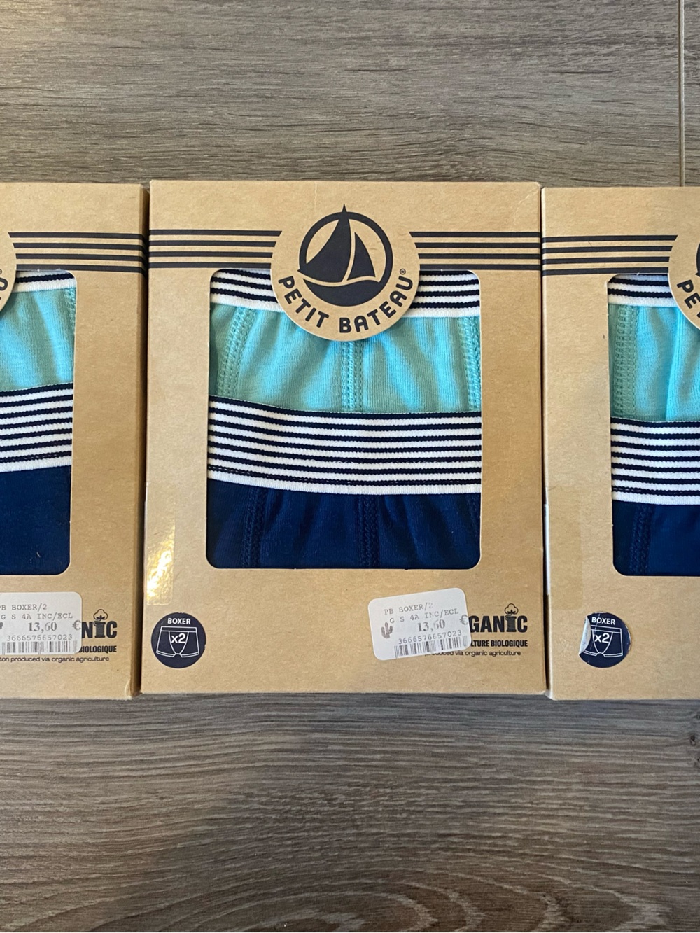 Petit Bateau cotton boxers for boys